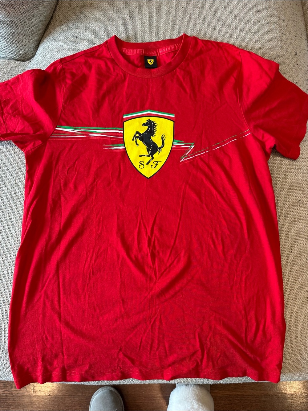 Ferrari Men's Red Logo T-Shirt